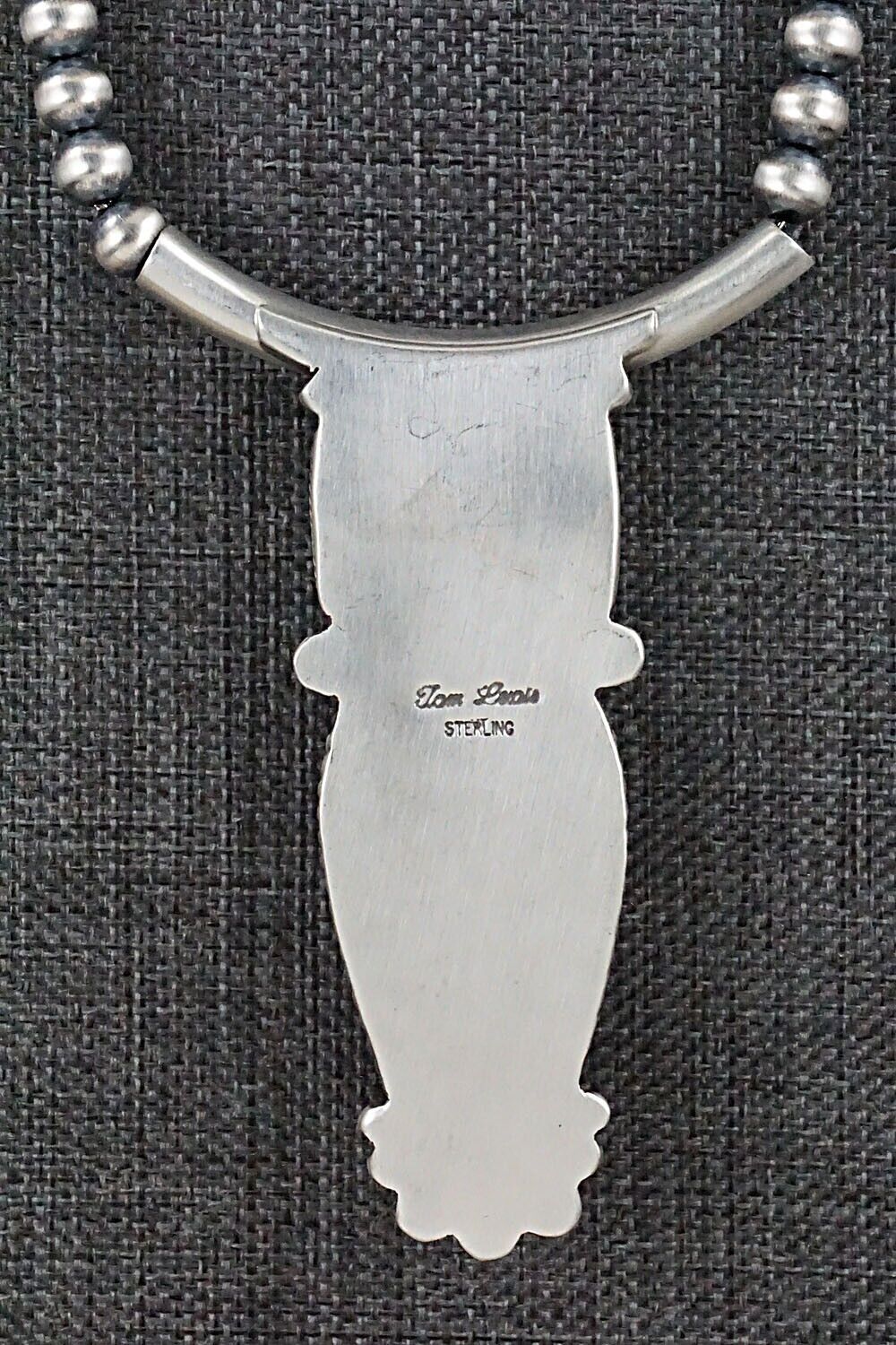White Buffalo & Sterling Silver Necklace - Tom Lewis