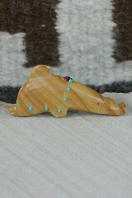 Dolphin Zuni Fetish Carving - Danette Laate - High Lonesome Trading