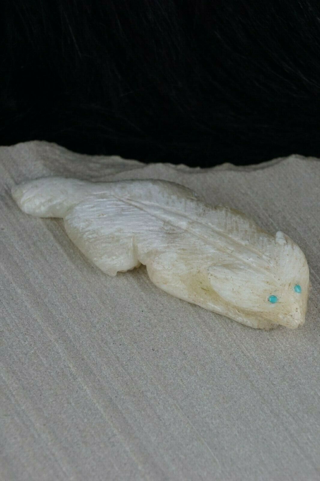 Badger Zuni Fetish Carving - Jonas Hastito - High Lonesome Trading