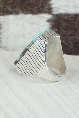 Turquoise and Sterling Silver Ring - Ray Jack - Size 10.5