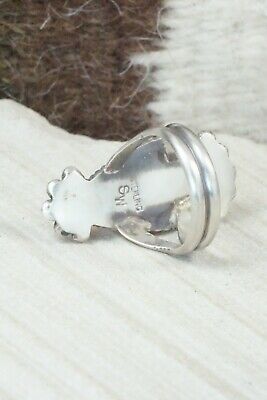 Spiny Oyster & Sterling Silver Ring - Selina Warner - Size 7