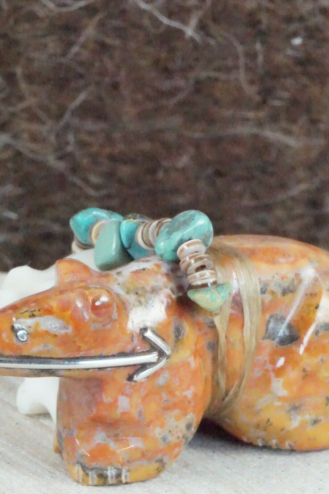 Bear Zuni Fetish Carving - Daisy Natewa - High Lonesome Trading