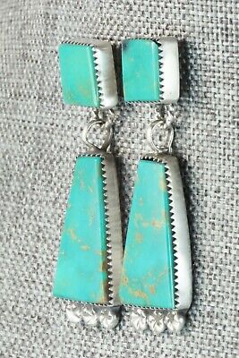 Turquoise & Sterling Silver Earrings - Selina Warner