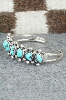 Turquoise and Sterling Silver Bracelet - Pricilla Reeder