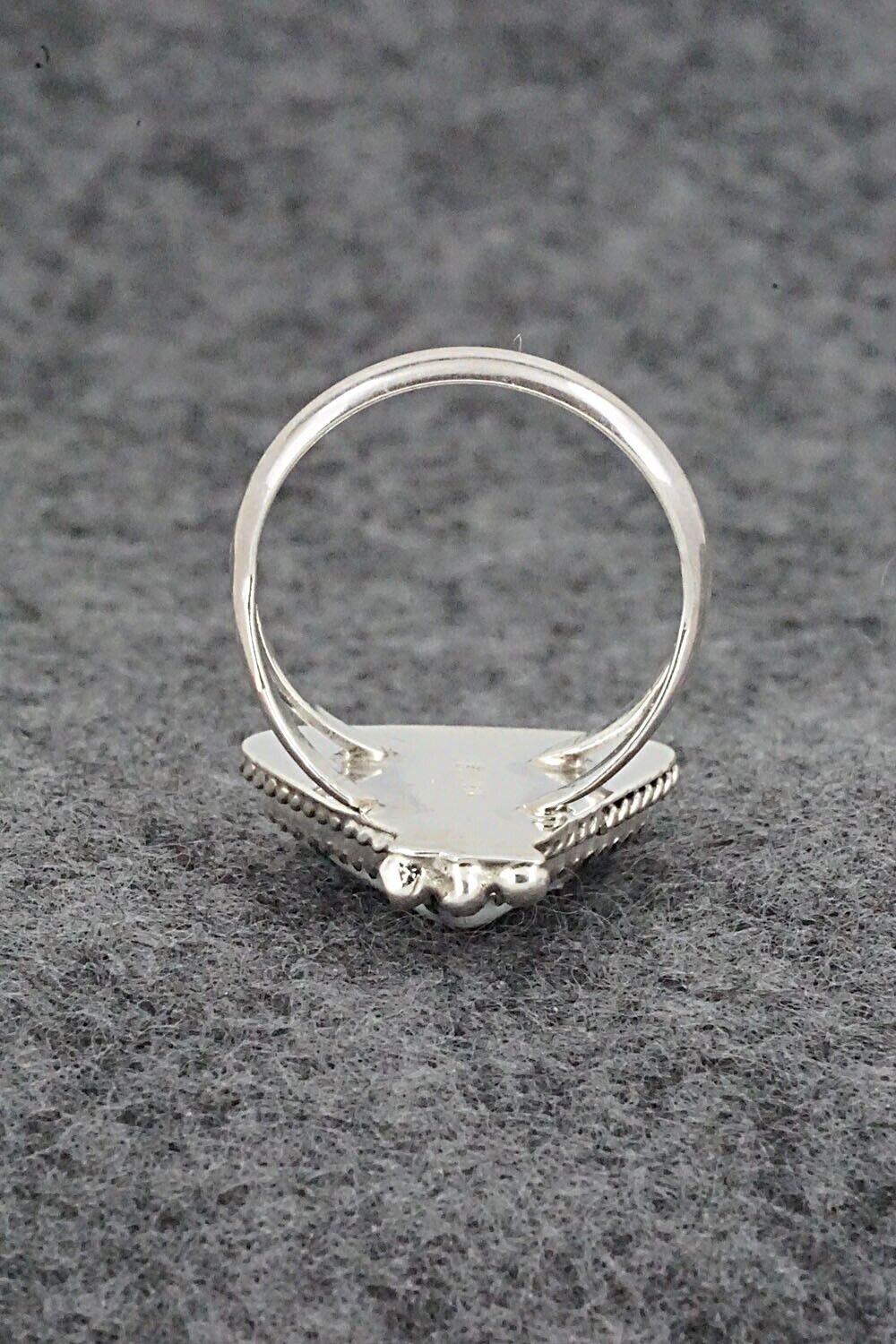 White Buffalo & Sterling Silver Ring - Judy Largo - Size 7.5