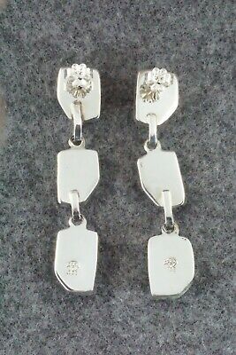 Turquoise & Sterling Silver Earrings - Greg Yazzie