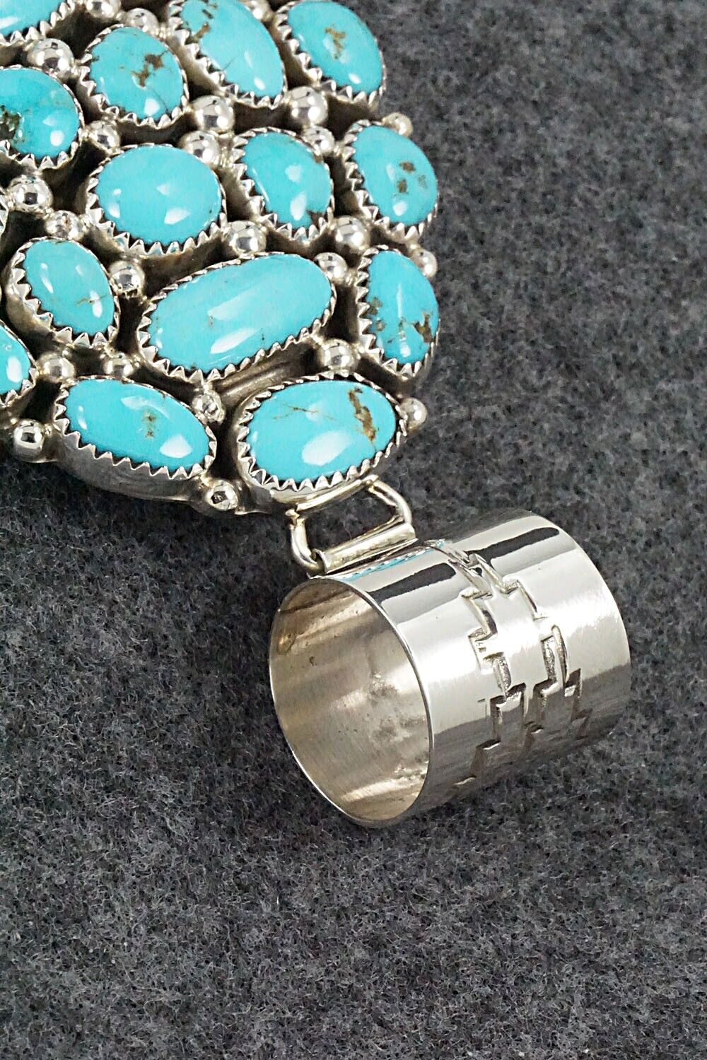 Turquoise & Sterling Silver Pendant - Marlene Haley
