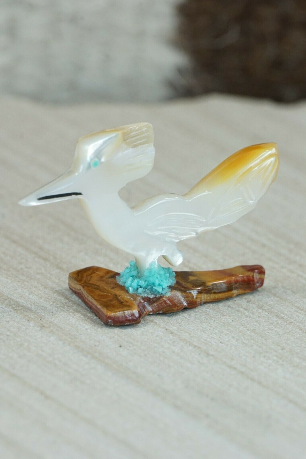 Road Runner Zuni Fetish Carving - Gloria Chattin