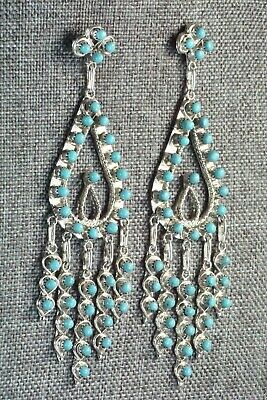 Turquoise & Sterling Silver Earrings - Wayne Johnson Jr.