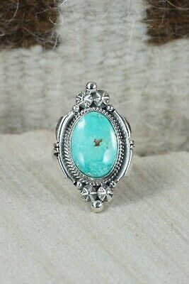 Navajo Turquoise and Sterling Silver Ring - Daniel Benally - Size 7