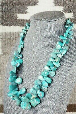 Turquoise & Sterling Silver Necklace - Native American