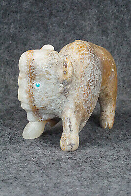 Buffalo Zuni Fetish Carving - Isiah Chopito