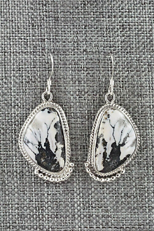 White Buffalo & Sterling Silver Earrings - Sharon McCarthy