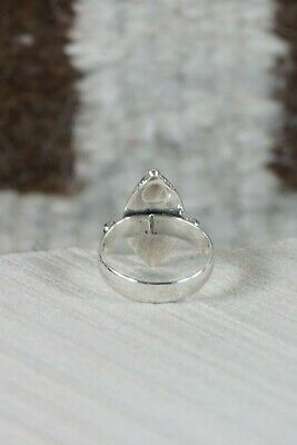 Navajo Turquoise and Sterling Silver Ring - Clarence Long - Size 5.75 - High Lonesome Trading