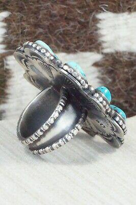 Turquoise & Sterling Silver Ring - Shawn Cayatineto - Size 10.5 - High Lonesome Trading