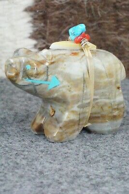 Bear Zuni Fetish Carving - Stewart Alanzo