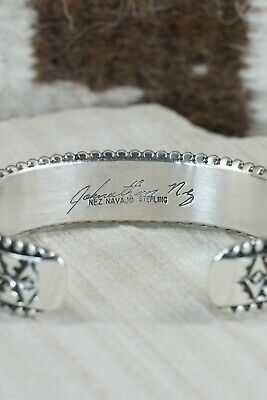 Navajo Sterling Silver Bracelet - Jonathan Nez