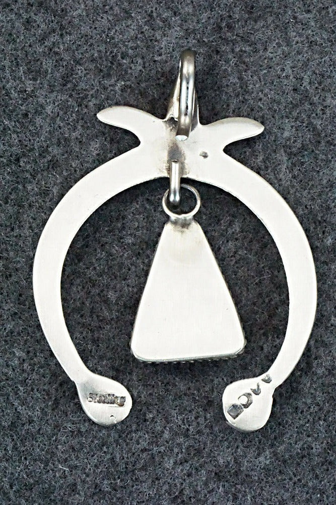 Spiny Oyster and Sterling Silver Naja Pendant - Martha Cayatineto