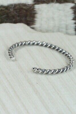 Navajo Sterling Silver Bracelet - Elaine Tahe
