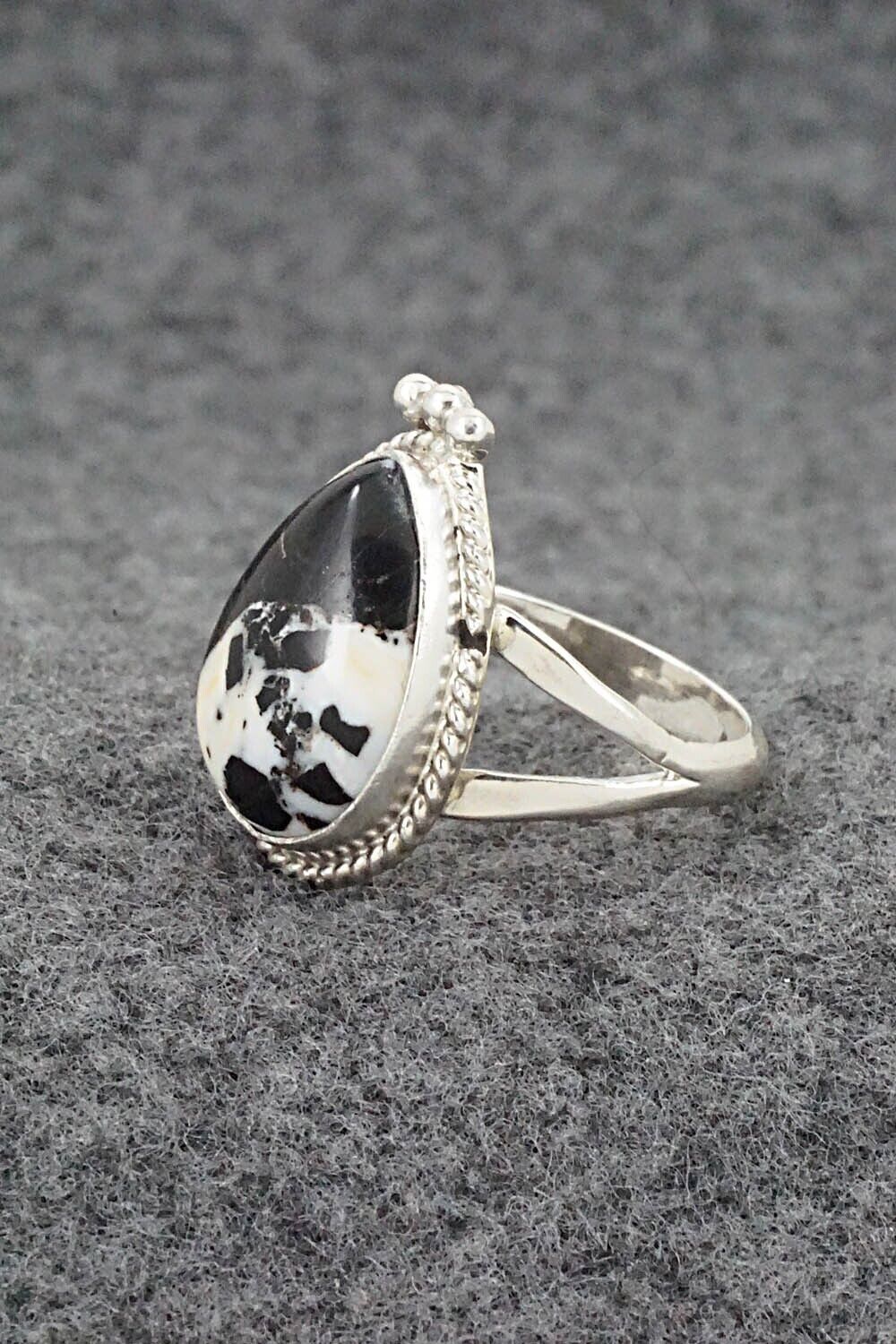 White Buffalo & Sterling Silver Ring - Benjamin Martinez - Size 9.25