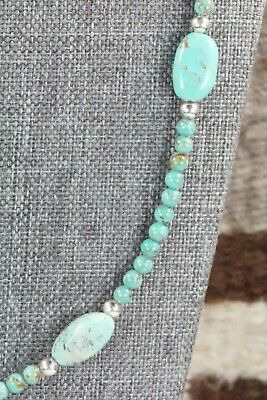 Turquoise & Sterling Silver Necklace - Navajo