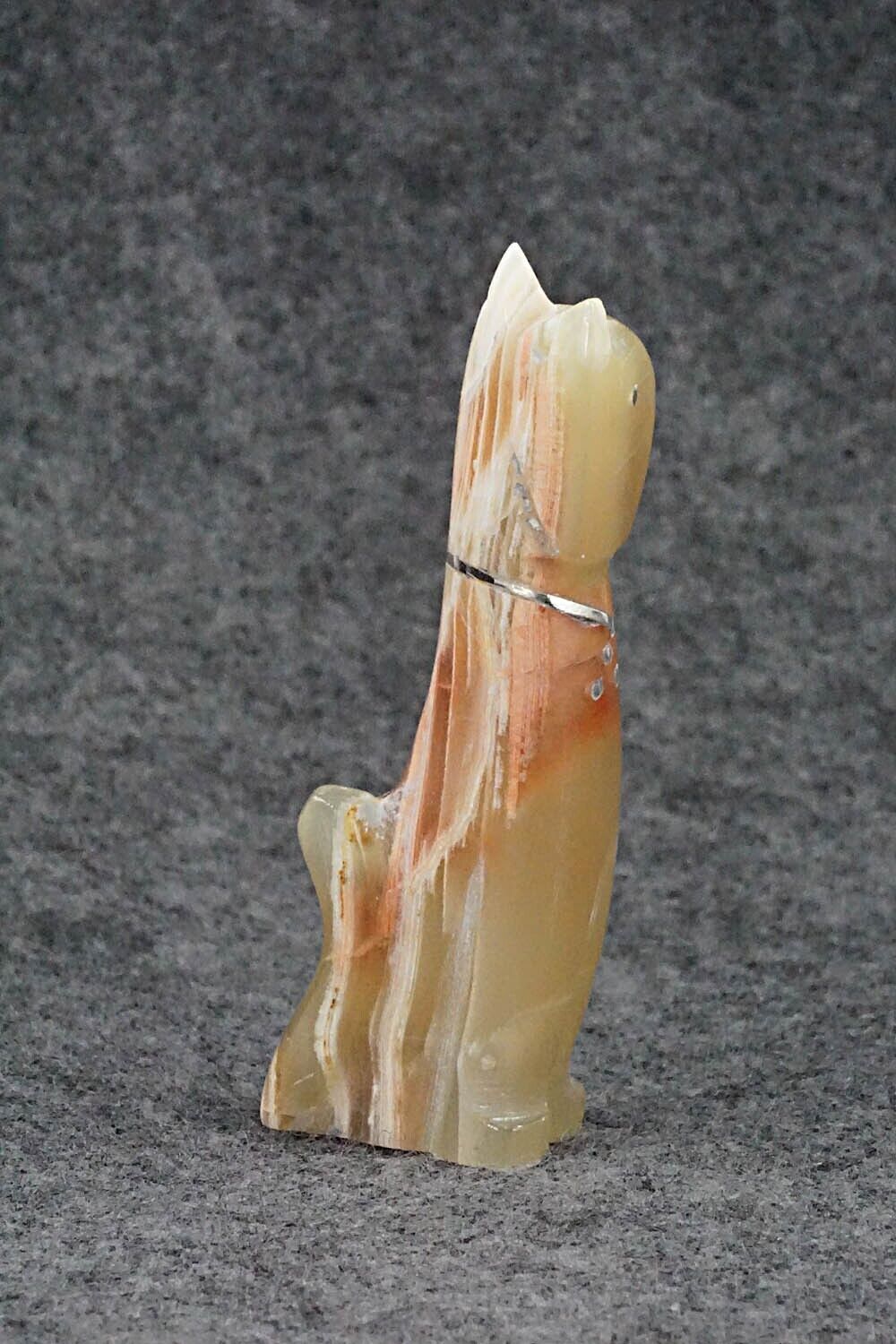 Cat Zuni Fetish Carving - Kenny Chavez
