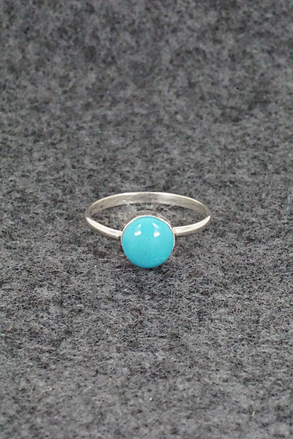 Turquoise & Sterling Silver Ring - Trista Slow - Size 4.75