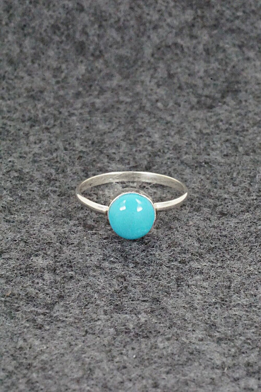 Turquoise & Sterling Silver Ring - Trista Slow - Size 4.75