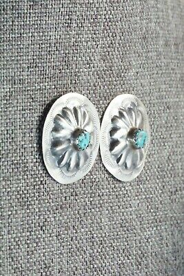 Turquoise & Sterling Silver Earrings - Joan Begay