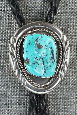Turquoise & Sterling Silver Bolo Tie - Spencer