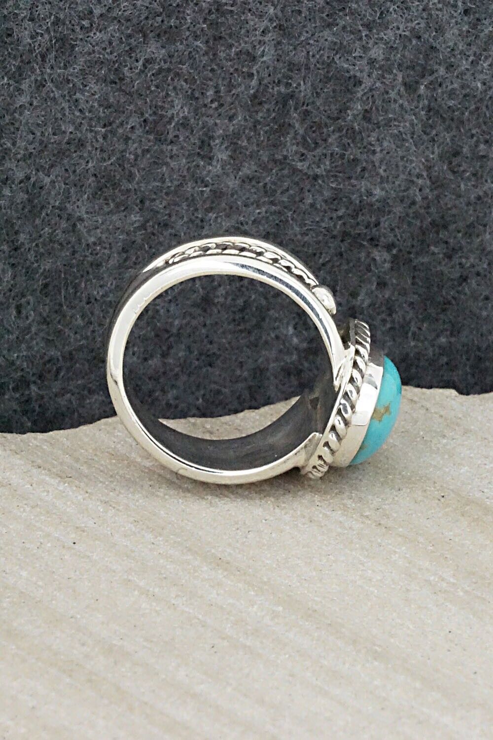Turquoise & Sterling Silver Ring - Thomas Yazzie - Size 6