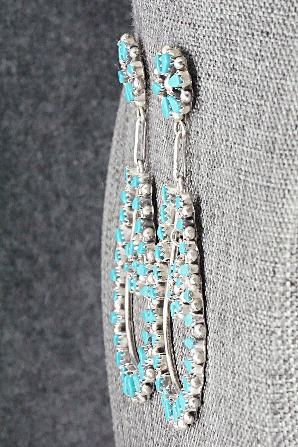 Turquoise & Sterling Silver Earrings - Tricia Leekity