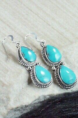 Turquoise & Sterling Silver Earrings - Verley Betone - High Lonesome Trading