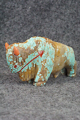 Buffalo Zuni Fetish Carving - Andres Quandelacy