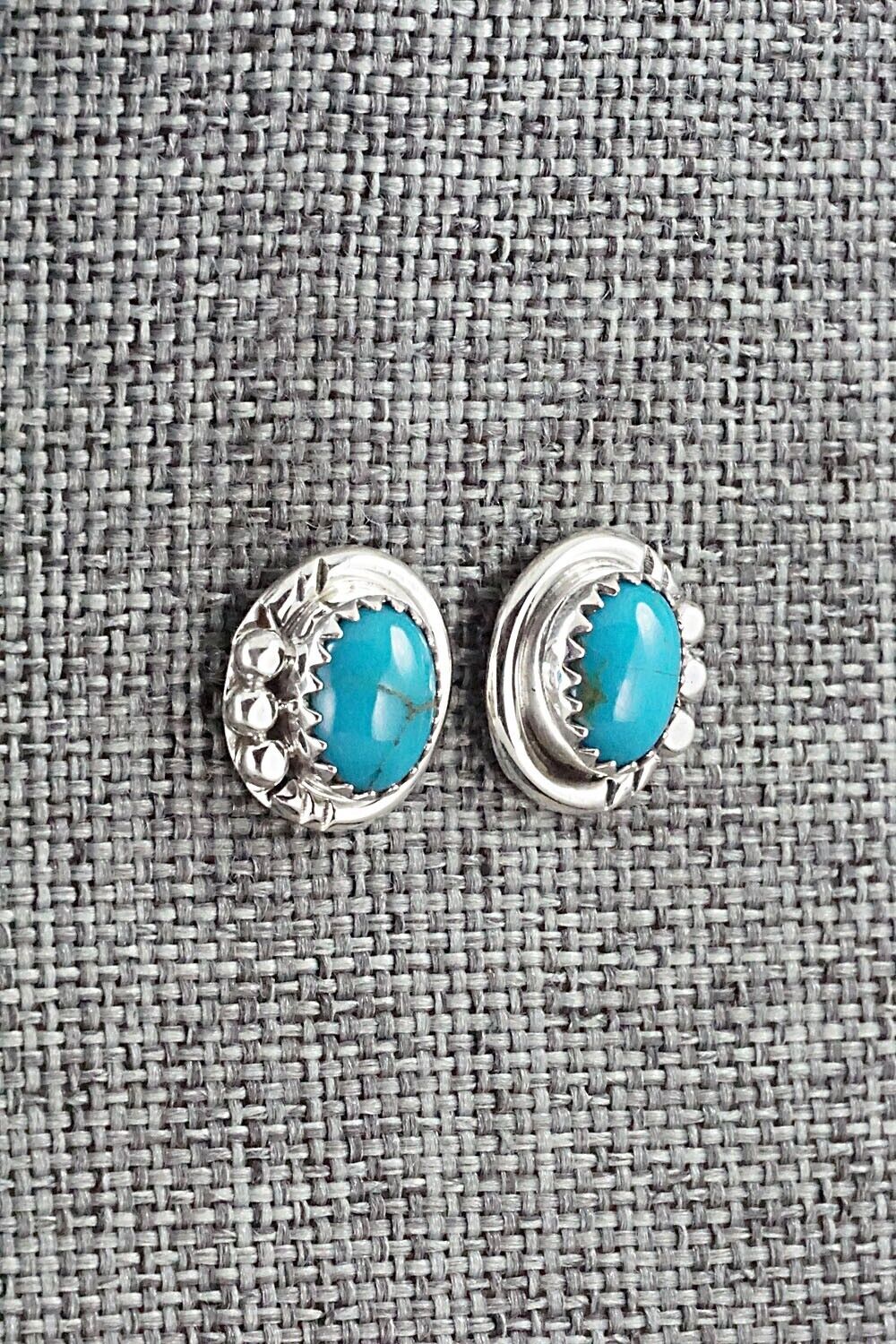 Turquoise & Sterling Silver Earrings - Rita Largo