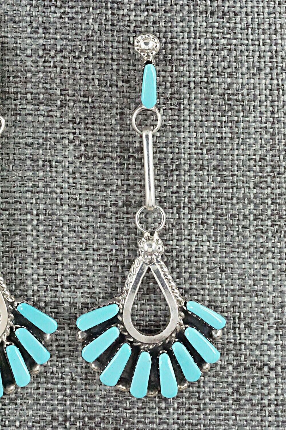 Turquoise & Sterling Silver Earrings - Carlene Hattie