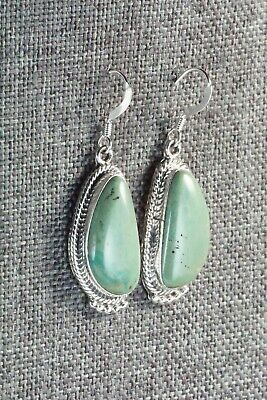 Turquoise & Sterling Silver Earrings - Lee Shorty