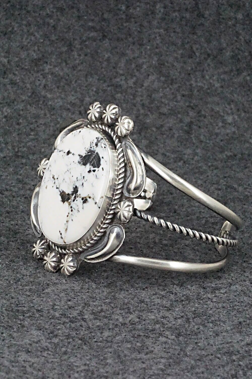White Buffalo & Sterling Silver Bracelet - Jeff James