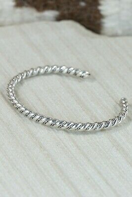 Navajo Sterling Silver Bracelet - Elaine Tahe