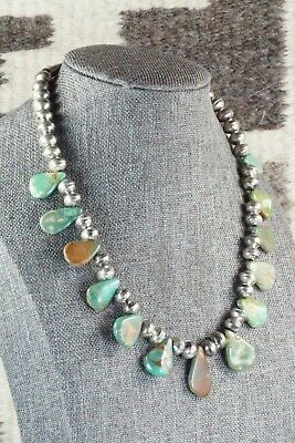 Turquoise & Sterling Silver Necklace - Navajo