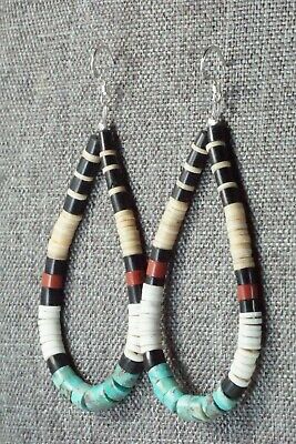 Multi Stone & Sterling Silver Earrings - Torevia Crespin