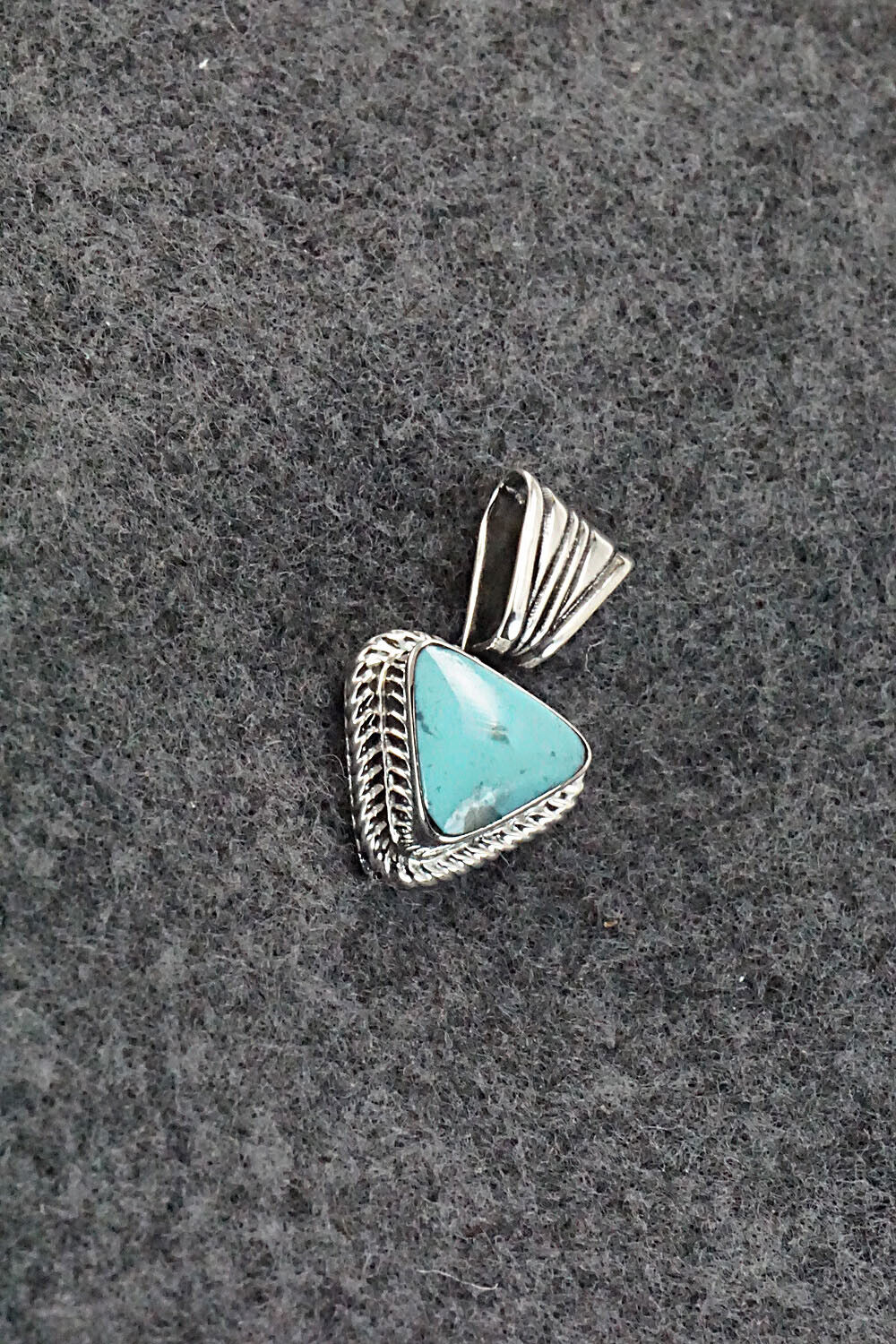 Turquoise and Sterling Silver Pendant - Sadie Jim