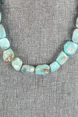 Turquoise & Sterling Silver Necklace - Navajo