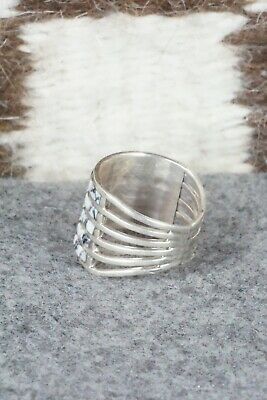 White Buffalo & Sterling Silver Ring - Claresse Kylestewa - Size 5.5