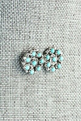 Turquoise & Sterling Silver Earrings - Randy Hooee