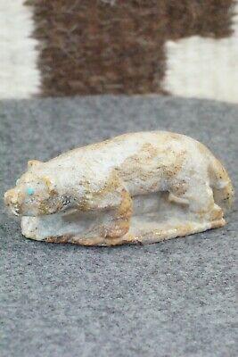 Mountain Lion Zuni Fetish Carving - Derrick Kaamasee - High Lonesome Trading