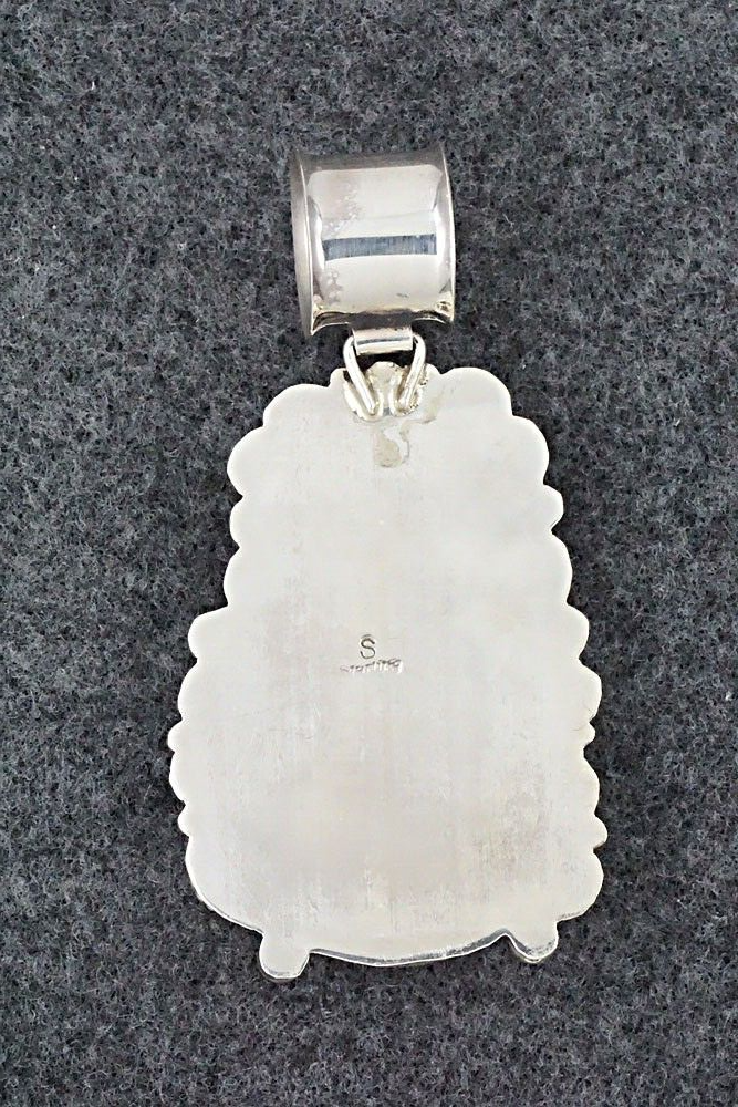 Turquoise & Sterling Silver Pendant - Shirley Largo