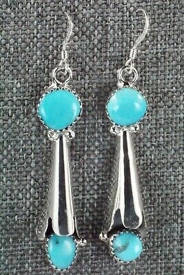 Turquoise & Sterling Silver Earrings - Roger Pino