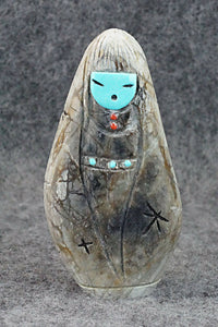 Corn Maiden Zuni Fetish Carving - Sandra Quandelacy