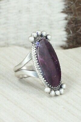 Spiny Oyster & Sterling Silver Ring - Selina Warner - Size 7.5
